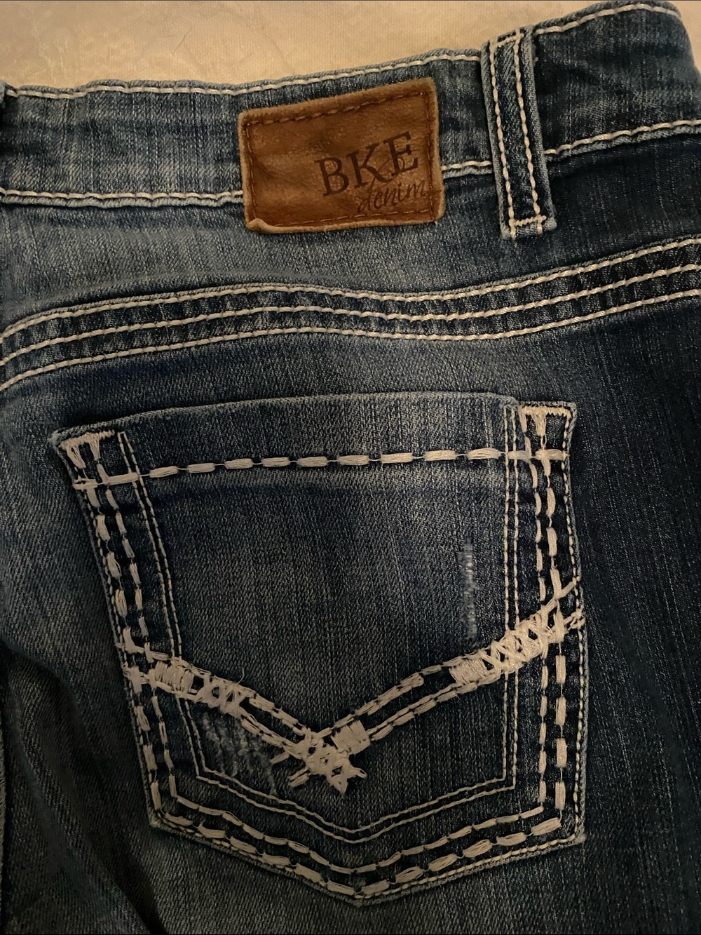BKE Dark Blue Women's Bootcut Jeans - Picture 5 of 6